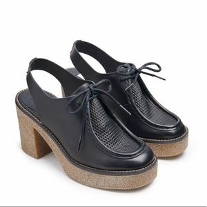 1-day Price Drop 🔥 Miista Black Leather Platform